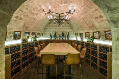 Structure - Leopoldine | Chandeliers by Ombre Portée | Les Caves du Louvre in Paris