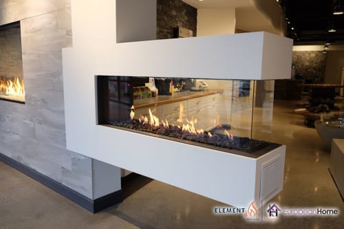 Lucius 140 Peninsula Fireplace | Fireplaces by European Home