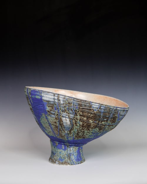 Porcelain Footed Bowl | Decorative Objects by Lisa B. Evans Ceramics