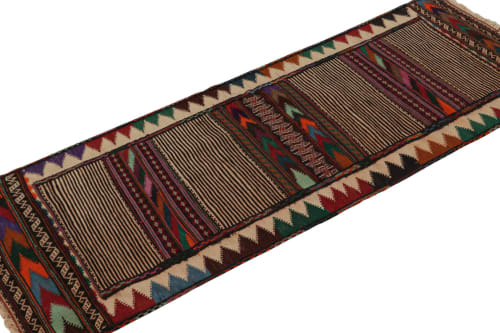 Vintage Afghan Baluch Kilim Runner Rug, with Geometric | Rugs by Rug and Kilim