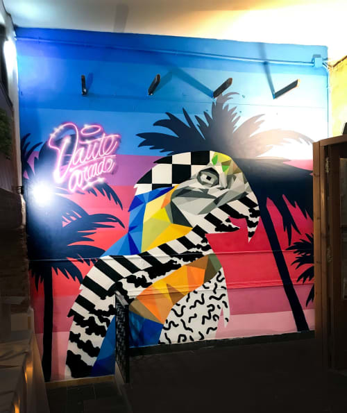 Parrot Mixing Layer | Murals by Dante Arcade