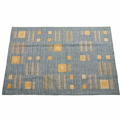Ash Rug Geometric Pattern Handwoven in Jute | Area Rug in Rugs by Studio Variously