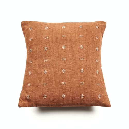 Nira Brown Pillow | Pillows by Studio Variously
