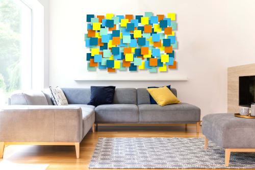 "Playtime II" Glass and Metal Wall Sculpture | Wall Hangings by Karo Studios