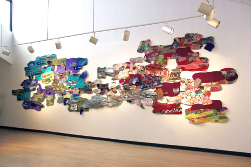 Industrial Car Wash | Wall Sculpture in Wall Hangings by Leisa Rich | Abernathy Arts Center in Sandy Springs