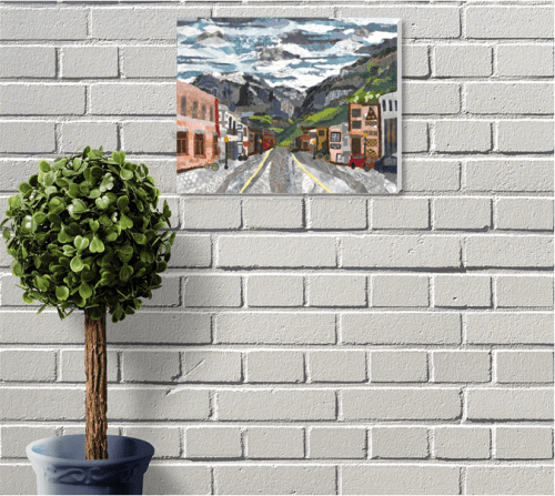 Mountain Memories | Mixed Media by Leanne Poellinger