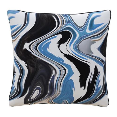 Peter Som x The Inside Blue Wave Pillow by The Inside seen at Peter Som