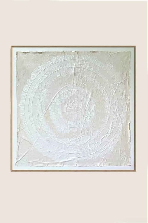 Circles C4848 C | Mixed Media in Paintings by Michael Denny Art, LLC