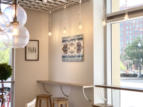 Sunset Churn, photographic design, dye-sublimated onto aluminum | Paintings by Kate Wilson Fine Art | Sydney Providence in Providence