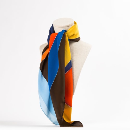 "Nancy Hostess"  hand-painted 100% silk scarve | Apparel & Accessories by Natalia Lumbreras | Madrid in Madrid