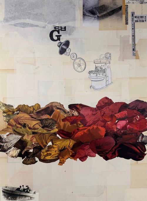 Below the Fold | Collage in Paintings by Glen Gauthier