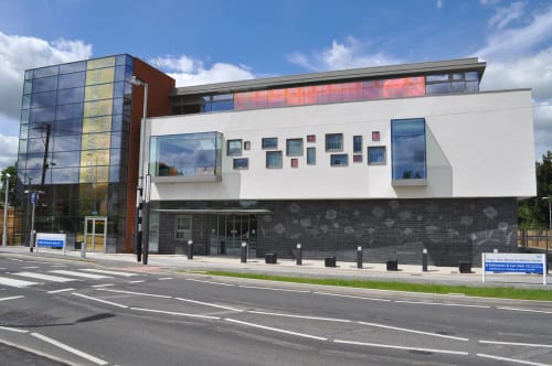 Carving in Kilkenny Limestone | Public Sculptures by Alyoshastone | Ongar Health Centre in Chipping Ongar