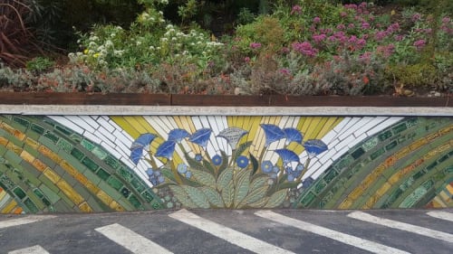 Tunnel Top Park Seating Walls | Tiles by Aileen Barr | Tunnel Top Park in San Francisco