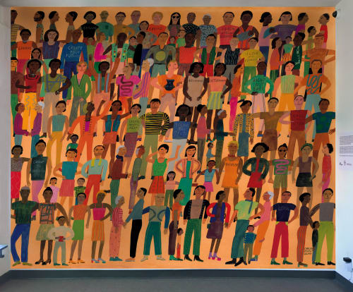 Installation at Serena Williams' Yetunde Price Resource Center | Murals by Chelsea Wong | Yetunde Price Resource Center in Compton