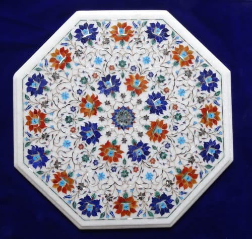 white marble table, coffee table, end table, tabletop | Tables by Innovative Home Decors