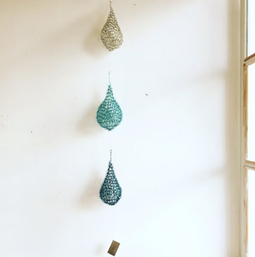 Water Drops (set of 3) | Wall Hangings by Deanna Gabiga | Deanna Gabiga Studio in Honolulu