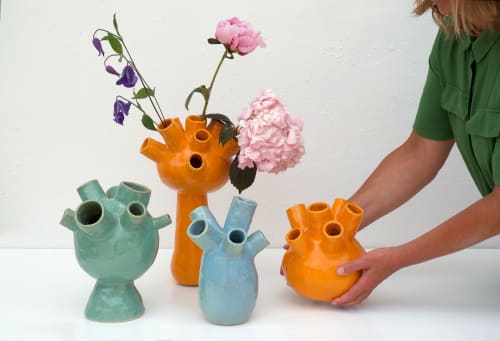 Hydra Vase - Turquoise | Vases & Vessels by niho Ceramics