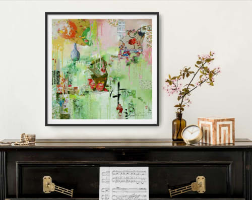 Chinese garden - Fine art Giclée print | Paintings by Xiaoyang Galas