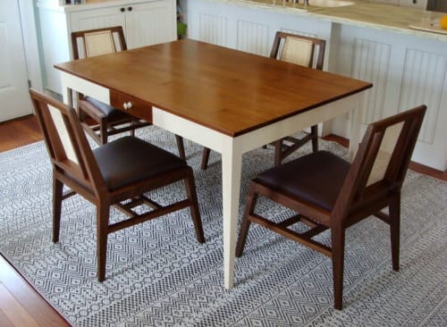 Walnut Dining Table & Four Chairs | Tables by CraftsmansLife: Donald DiMauro Woodwork & Design