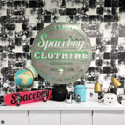 Galaxia | Wallpaper in Wall Treatments by Merenda Wallpaper | Spaceboy Clothing in Wilmington
