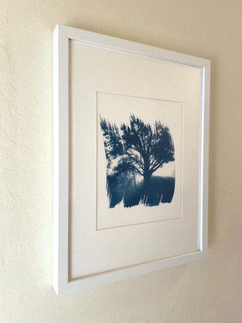 The Road Ahead (FRAMED. Hand-Stained Cyanotype Photograph) | Photography by Christine So