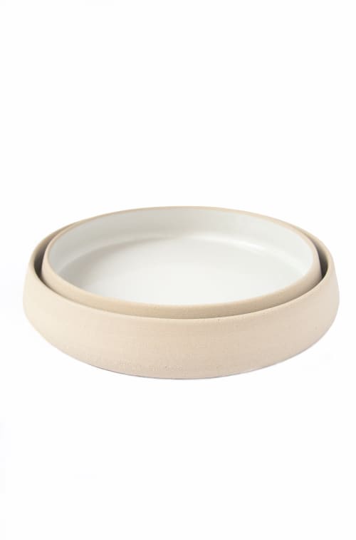 Handmade Stoneware Dinner Plates With High Sides | Dinnerware by Creating Comfort Lab