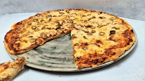 Ceramic pizza tray, Baking tray, Pizza tray | Serveware by YomYomceramic