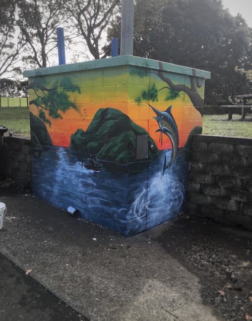 Te Toro weigh station mural | Murals by Manabell