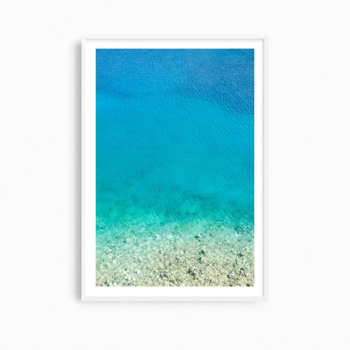 Calming ocean wall art, 'Foki Beach Colors' photograph | Photography by PappasBland