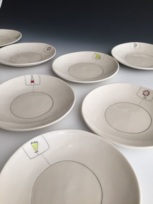 Lunch Plate | Ceramic Plates by Paula West Pottery LLC