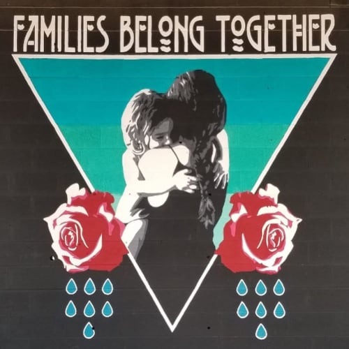 “Families Belong Together” | Murals by Jodie Herrera | The Urban Cyclist Denver in Denver