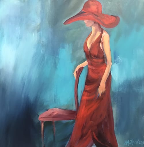 Lady in Red | Paintings by Marilyn Landers