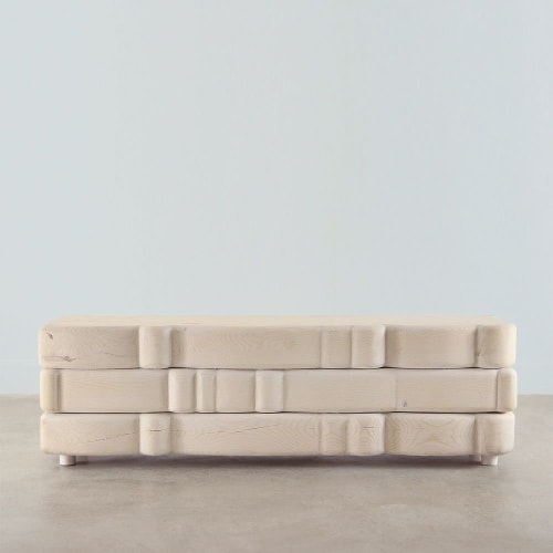 Nuage Solid Wood Bench | Benches & Ottomans by Pfeifer Studio