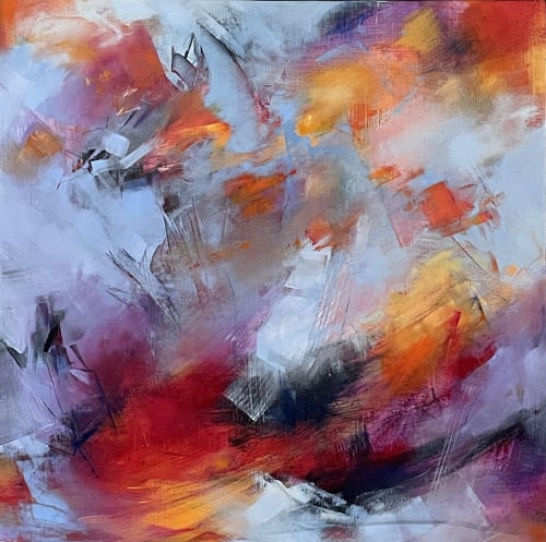 Autumn’s Embers | Mixed Media in Paintings by AnnMarie LeBlanc