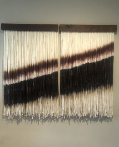 Wet Earth- Large Double Panel Wall Tapestry | Macrame Wall Hanging in Wall Hangings by ADR Designs Co