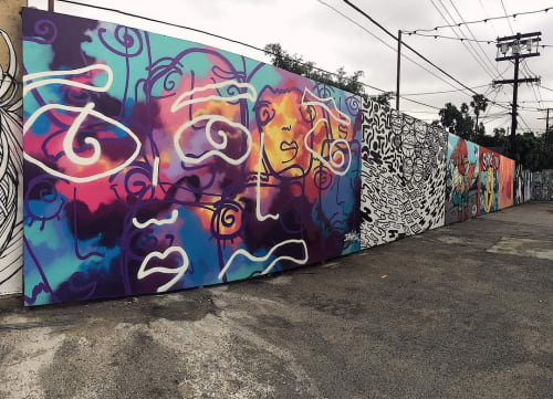 Street Mural | Street Murals by Davia King | START Los Angeles in Los Angeles