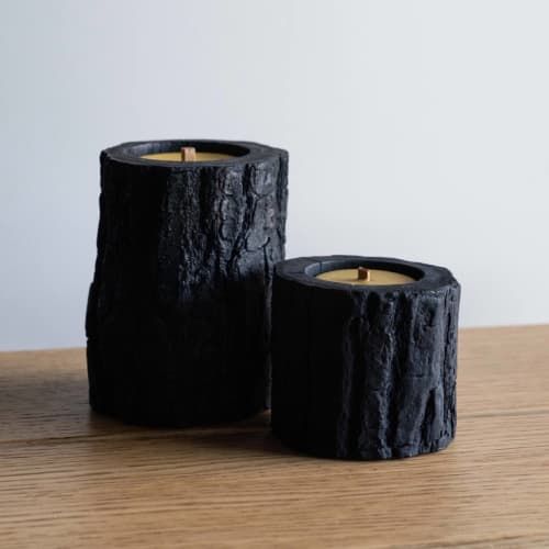 Volcano Wood Candle | Decorative Objects by Creating Comfort Lab