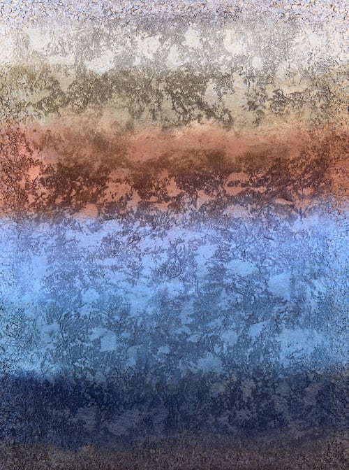 'Moss + Mist' - Highly Textured Abstract Artwork | Paintings by Christina Twomey Art + Design