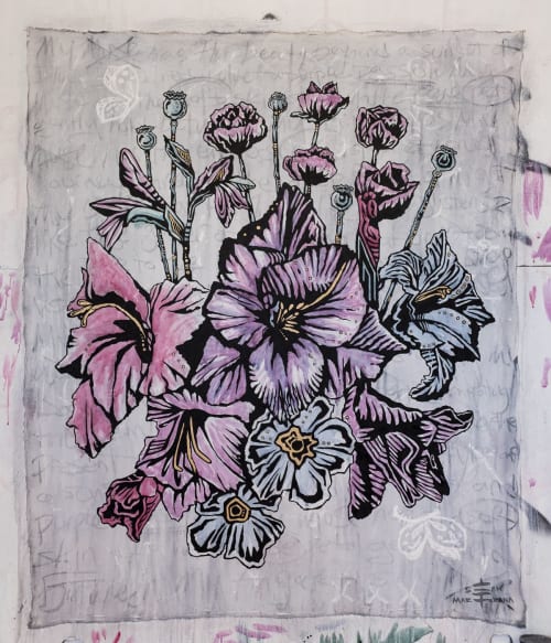 Fleurs de La Muse | Oil And Acrylic Painting in Paintings by Sean Martorana