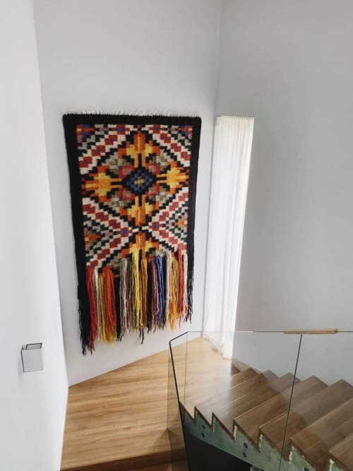 Traditional Carpathian Pattern Wall Hanging | Macrame Wall Hanging by Creating Comfort Lab