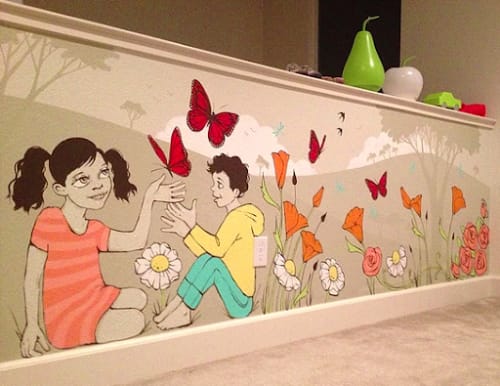 Garden Kids Mural | Murals by Ursula Xanthe Young