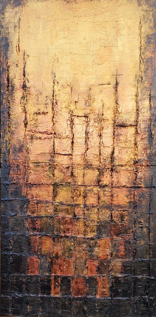 Tarnished Copper | Oil And Acrylic Painting in Paintings by Liz Johnston