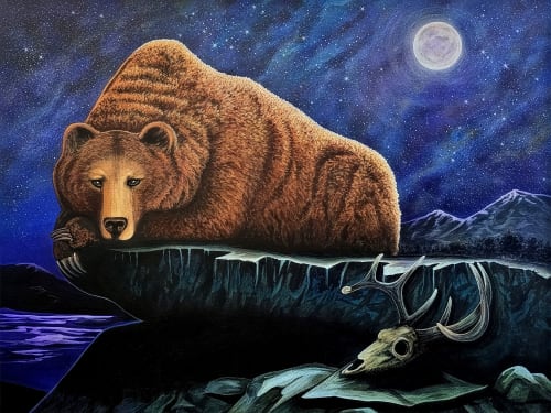 Moonlight Guardian | Paintings by Waylon Christner ART