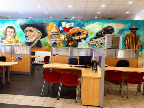 Mural | Murals by Wiley Ross | Charles Maund Toyota in Austin