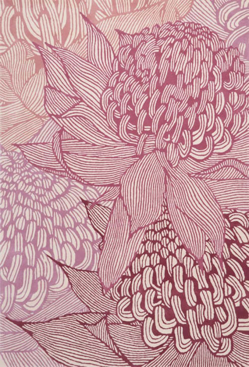 Telopea Bloom Rug | Rugs by Patricia Braune