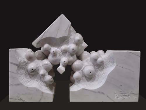 Golden Formations | Sculptures by Rafail Georgiev - Raffò