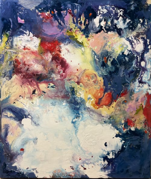 floral inspired painting | Paintings by Tom Hoitsma