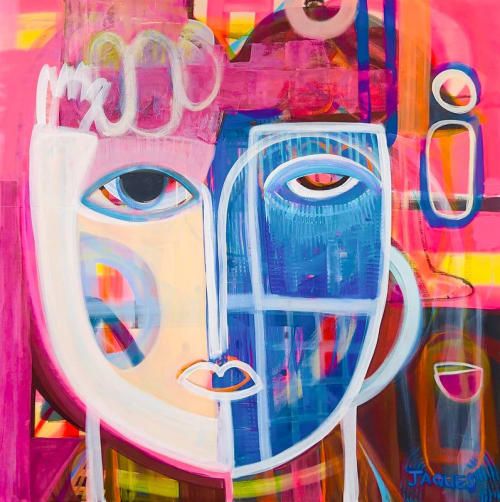 Josephine | Sold | Oil And Acrylic Painting in Paintings by Aleea Jaques