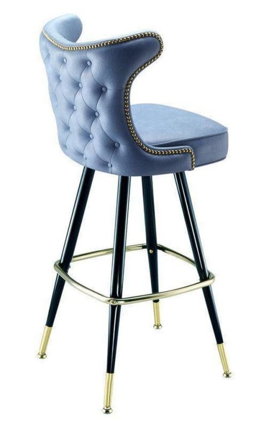 Button Tufted Cowboy Bar Stool 2516 | Chairs by Richardson Seating Corporation | My Place in Chicago