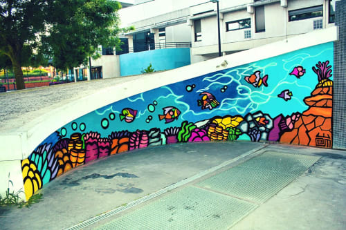 Ocean Reef | Street Murals by Alloyius Mcilwaine Art